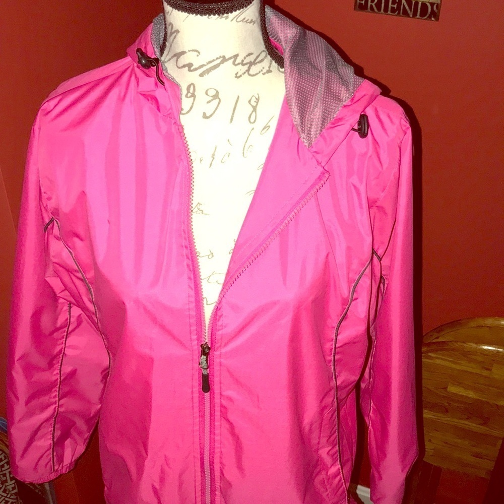 3/$13 Pink Light weight wind breaker